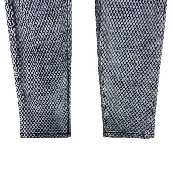 CURRENT ELLIOTT Jeans Ankle Skinny Mesh Fishnet Print - Picture 4 of 7